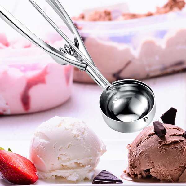 

Stainless Steel Ice Cream Spoon, Silver