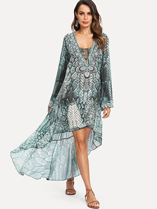 High Low Chiffon Dress