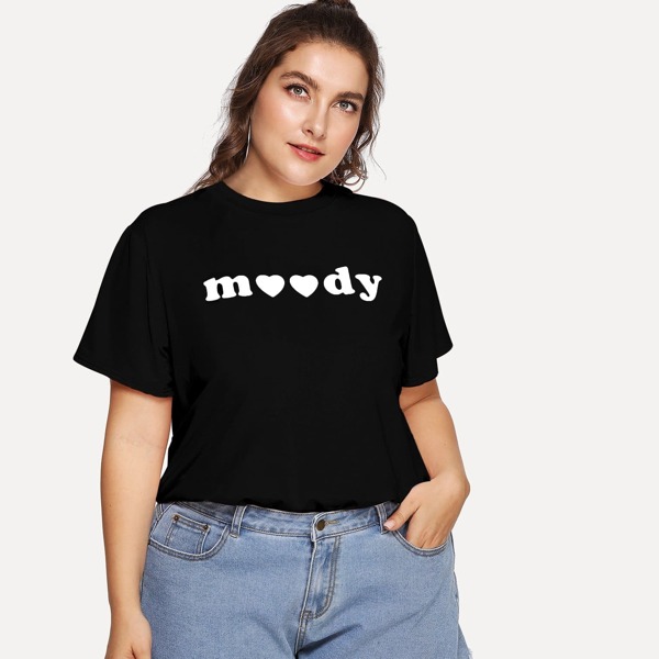 

Plus Letter Print Tee