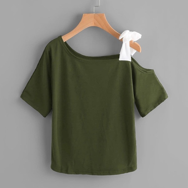 

Tie One Shoulder Tee