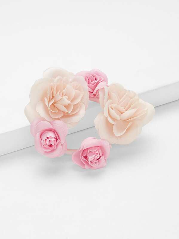 

Flower Decorated Kids Hair Tie, Multicolor