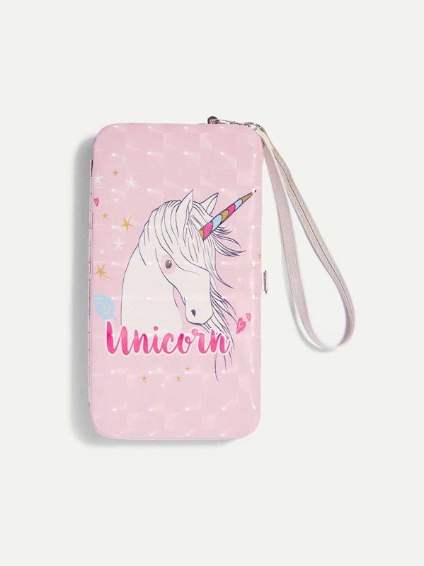 

Unicorn Pattern PU Wallet, Multicolor