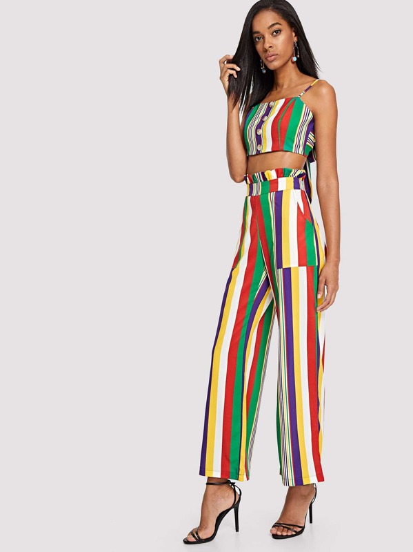 

Полосатый Cami Top & Pants Co-Ord, Victoria