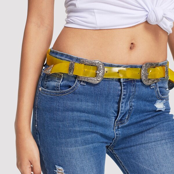 Double Western Buckle Belt