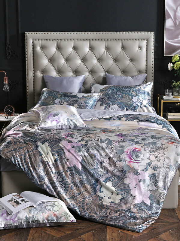 Paisley Print Sheet Set Shein Sheinside