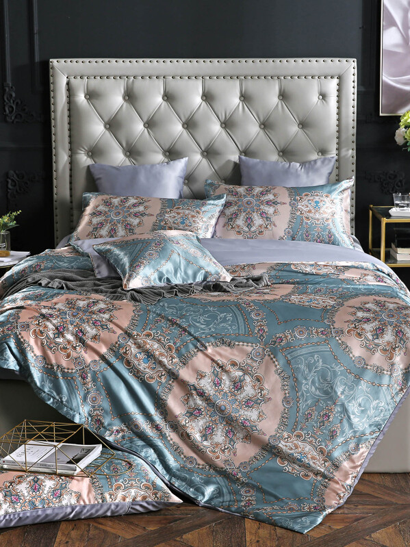 Paisley Print Sheet Set Shein Sheinside