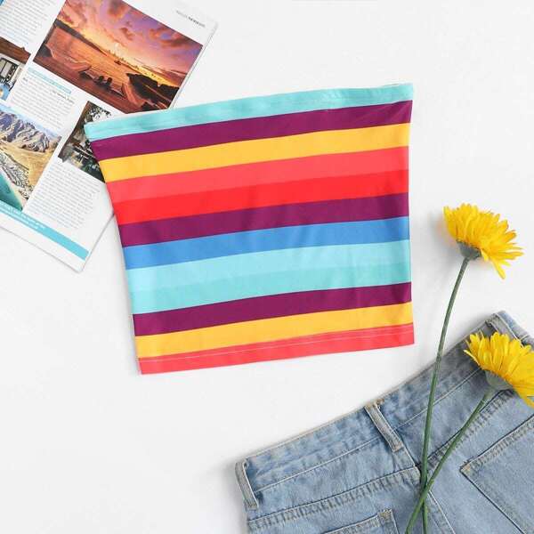 

Striped Tube Top
