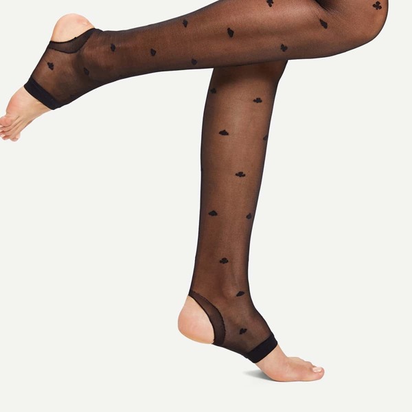 

Stirrup Mesh Tights, Black