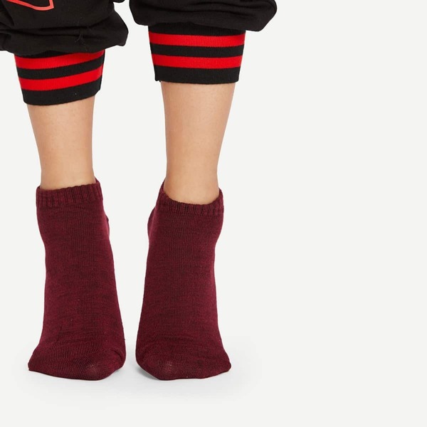 

Letter Detail Ankle Socks 1Pairs
