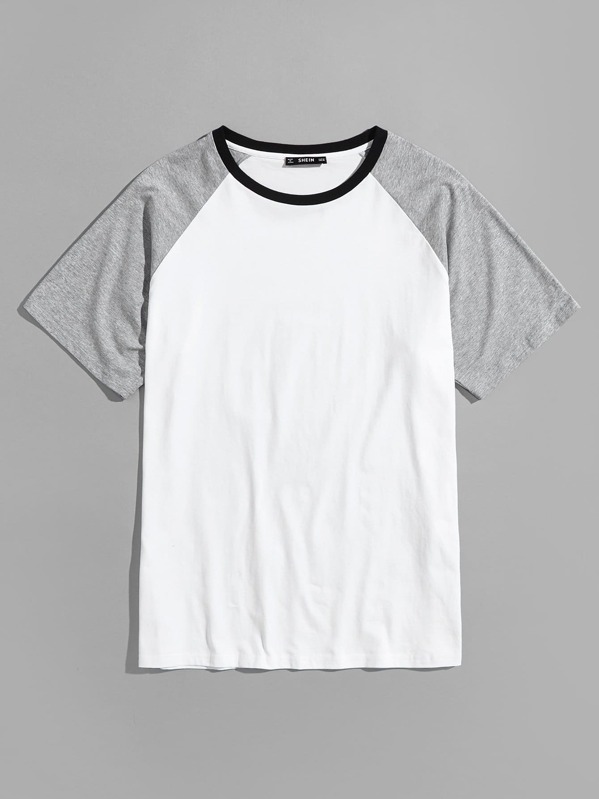

Men Heathered Raglan Sleeve T-shirt, Multicolor