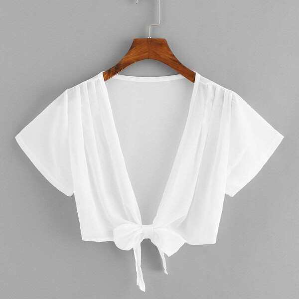 

Plunging Knot Blouse