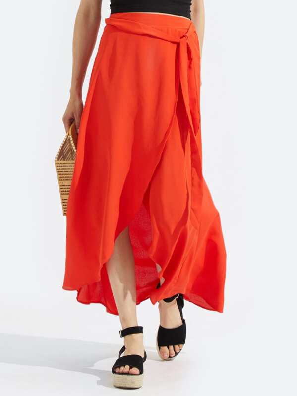 

Tie Waist Wrap Maxi Юбка, Kerry