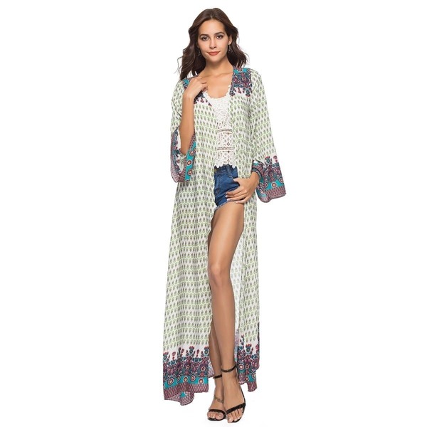 

Geo Print Long Kimono