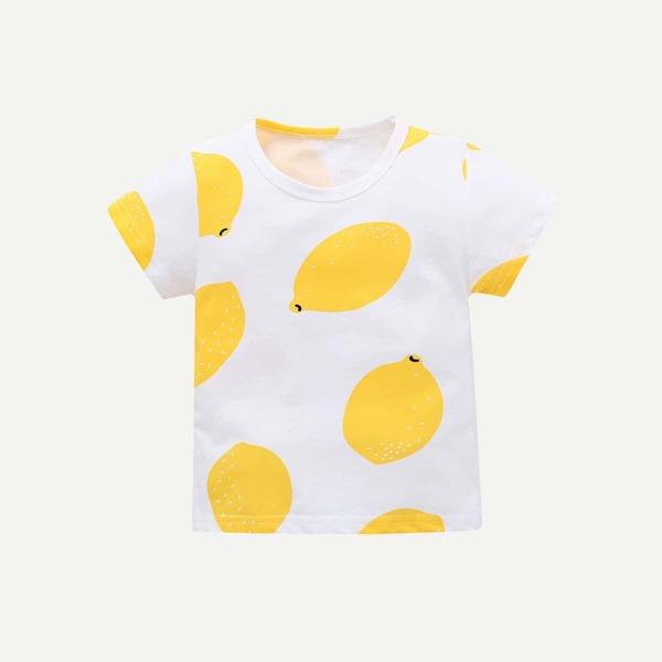 

Toddler Boys Lemon Print T-shirt