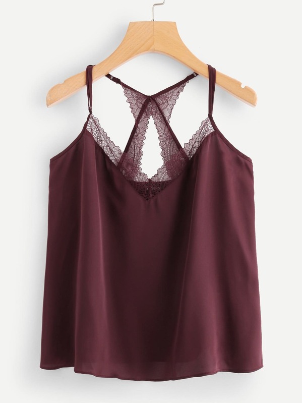

Кружевная отделка Cut Out Cami Top, null