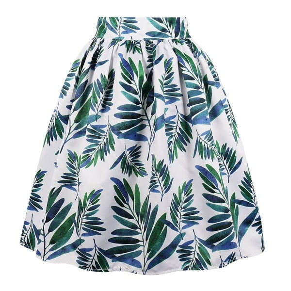 

Tropical Print Circle Skirt