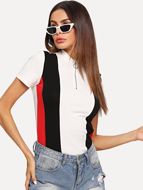 

O-Ring Zip Front Color Block Вверх, Andy