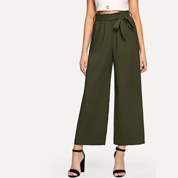 

Belted Frill Pants