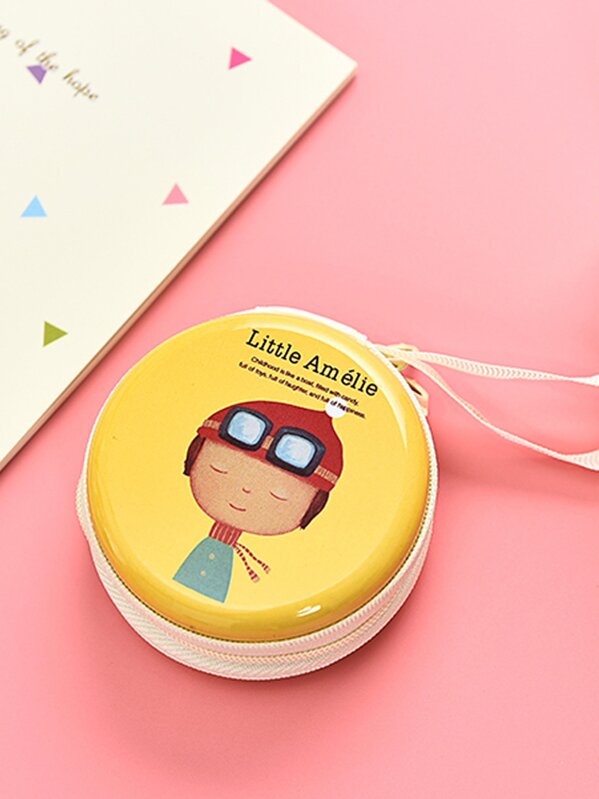 

Girl Print Headphone Storage Box, Yellow