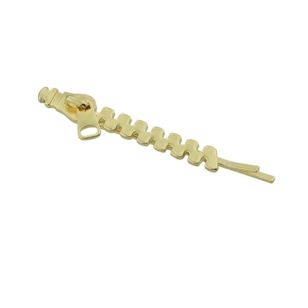 

Gold Gold Silver Color Zipper Design Hairpin Clips