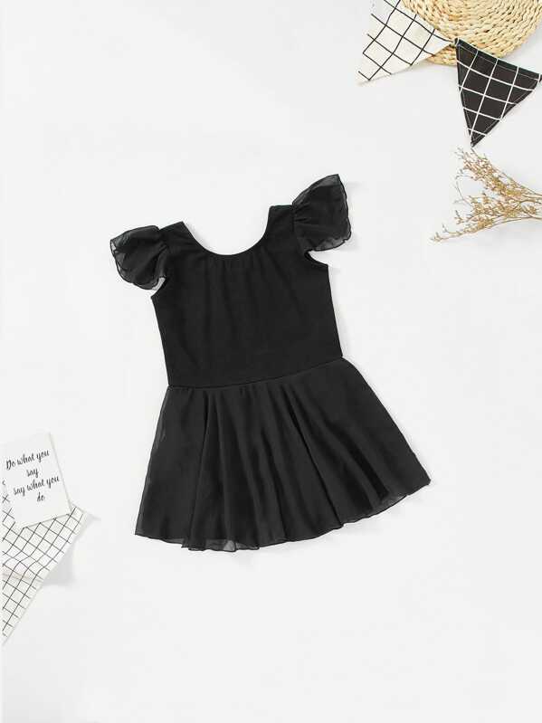 

Девушки Mesh Украшенные Fit & Flare платье, null