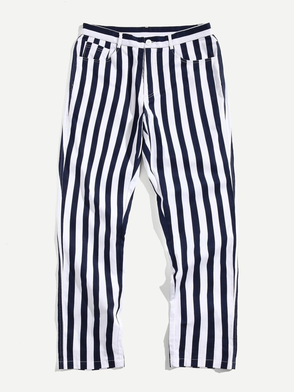 

Мужские полоски для печати Peg Leg Pants, null