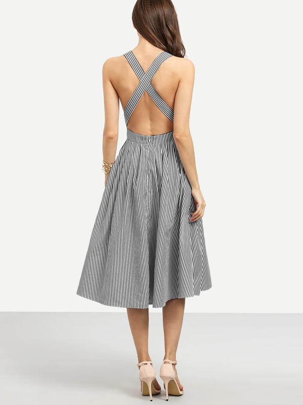 

Criss Cross Открытое заднее половое платье, Larisa