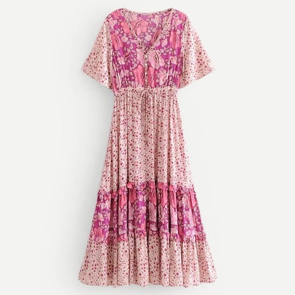 

Ditsy Floral Frill Trim Dress, Multicolor