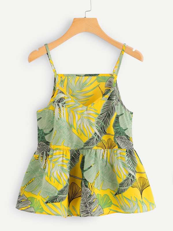 

Tropical Print Cami Top, Multicolor