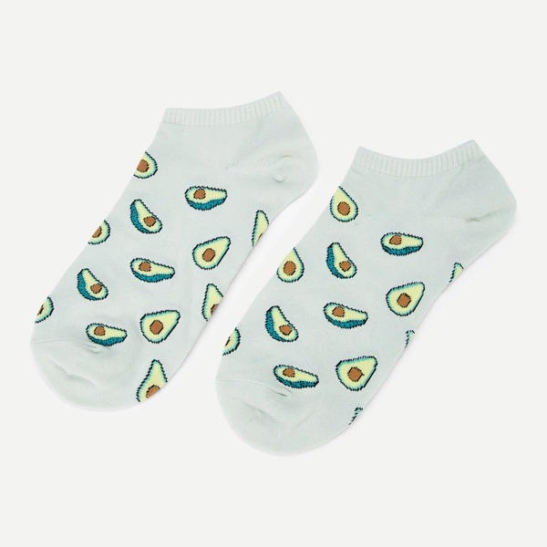 

Avocado Print Socks 1pair, Multicolor