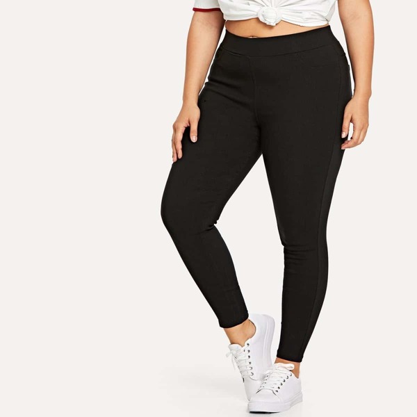 

Plus Pocket Bodycon Pants