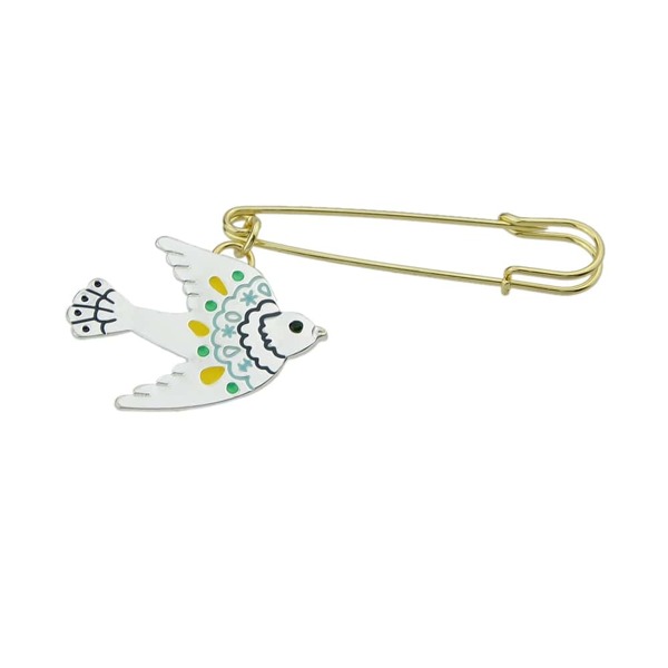 

Blue Punk Rock Silver Color Brooch Pin For Fashion Lady