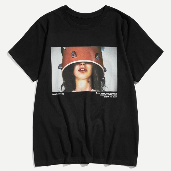 

Men Figure Print Tee