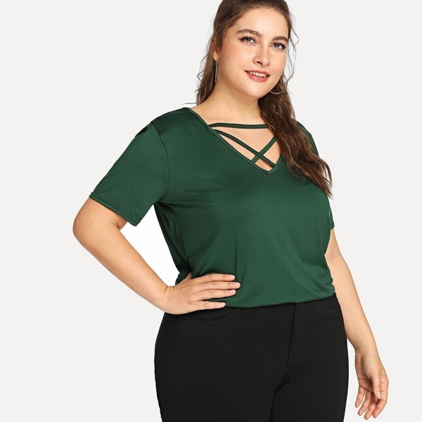 

Criss Cross Neck Tee