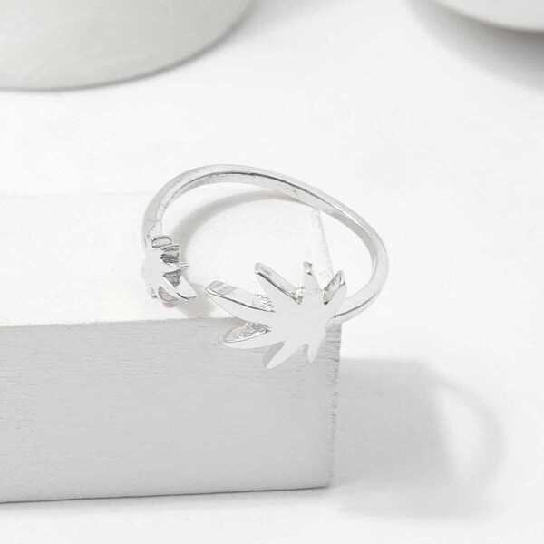 

Leaf Detail Ring 1pc, Silver