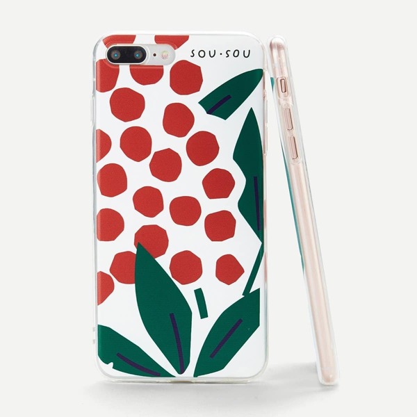 

Leaf & Pot Print iPhone Case