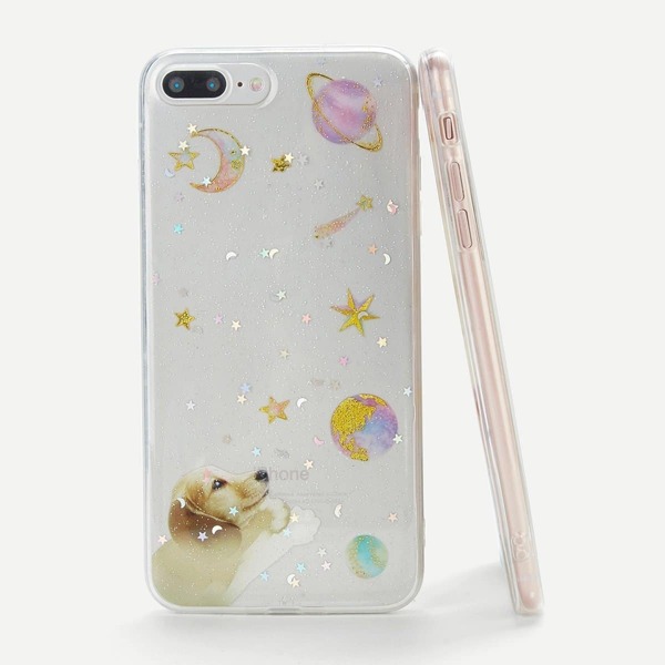 

Dog & Planet iPhone Case