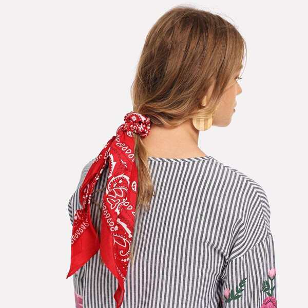 

Paisley Print Hair Tie