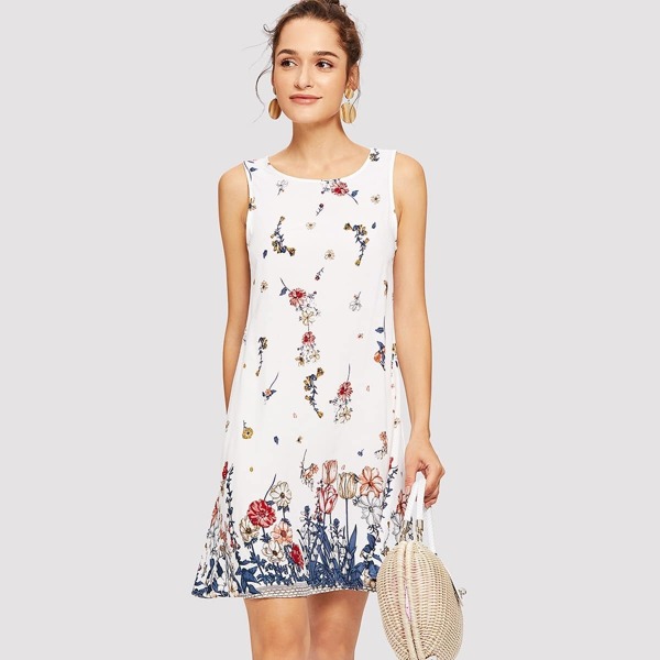

Floral Print Tank Dress