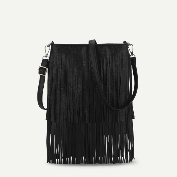 

Fringe Decor Crossbody Bag