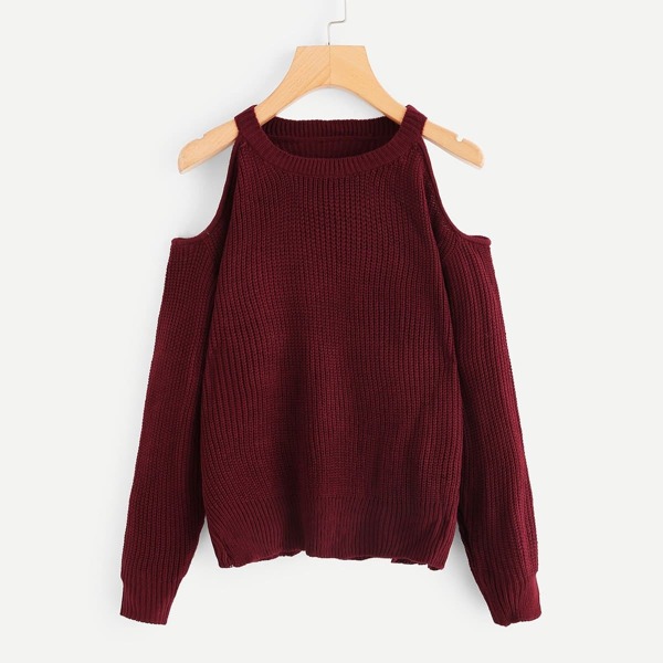 

Open Shoulder Solid Jumper