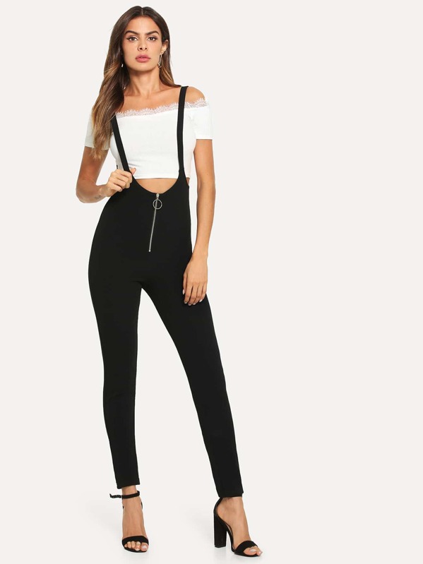 

Zip Up Skinny Брюки с ремешком, Andy