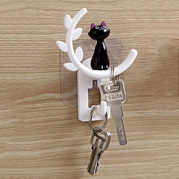 

Cat Decora Hook 1pc, Black and white
