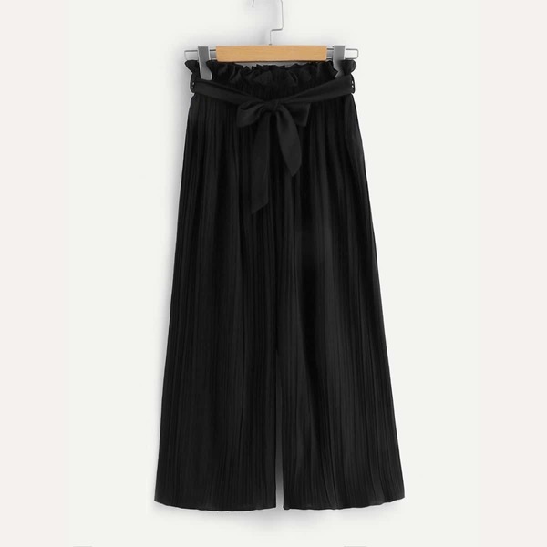 

Paperbag Waist Belted Pleated Pants