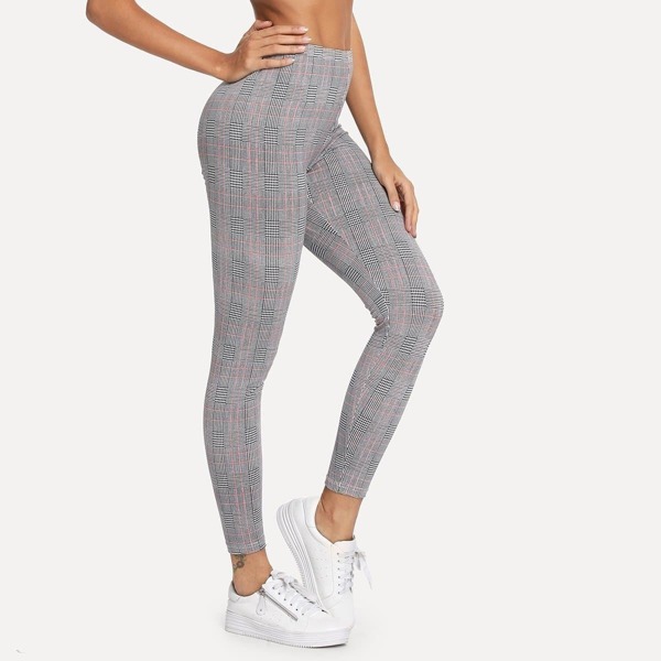 

High Rise Plaid Leggings
