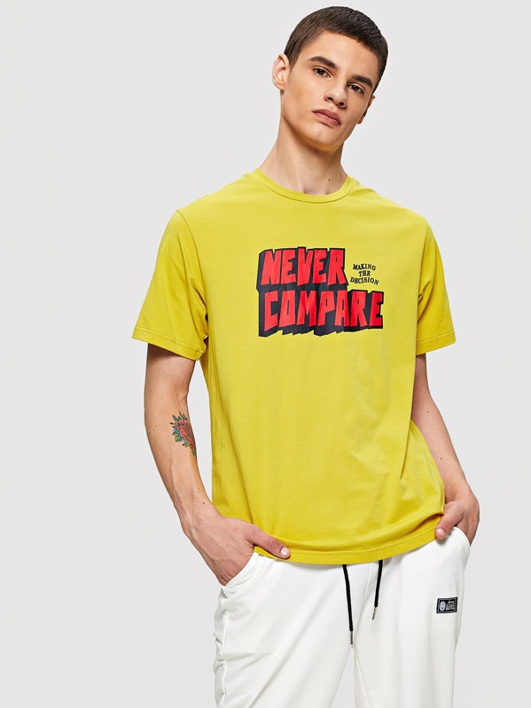 

Мужчины Письмо Печать Ringer Tee, Bono