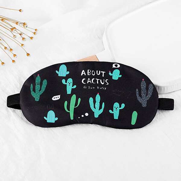 

Cactus Print Eye Mask