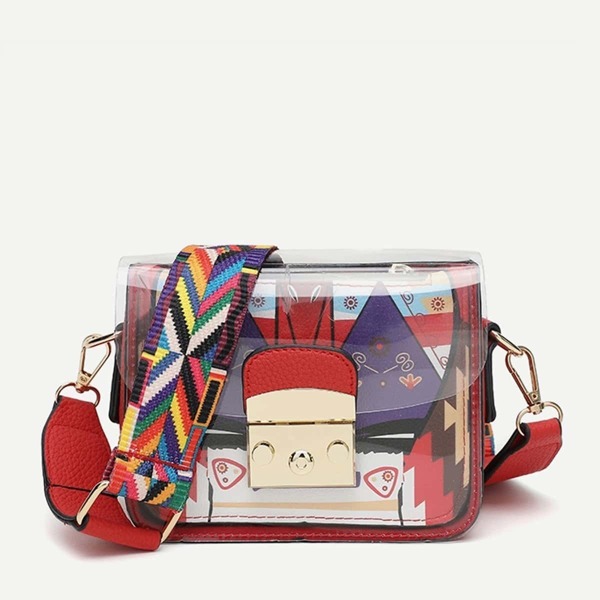 

PVC Bag With Guitar Strap, Multicolor