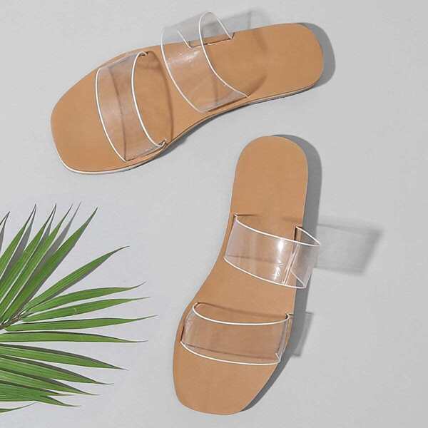 

Clear Flat Sandals