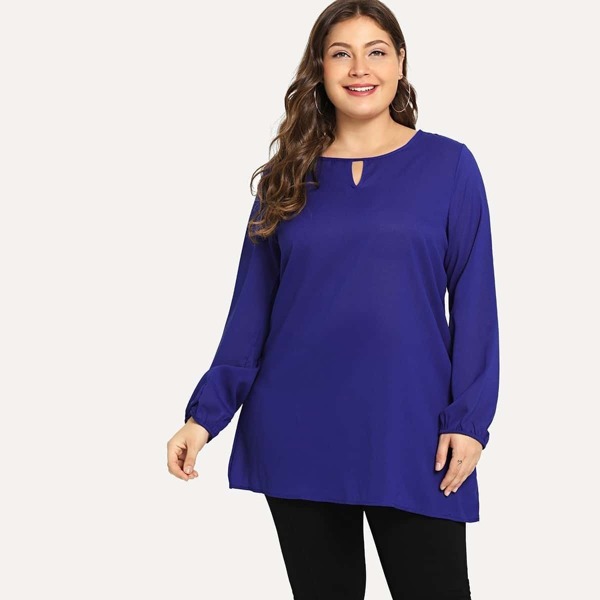 

Plus Solid Blouse